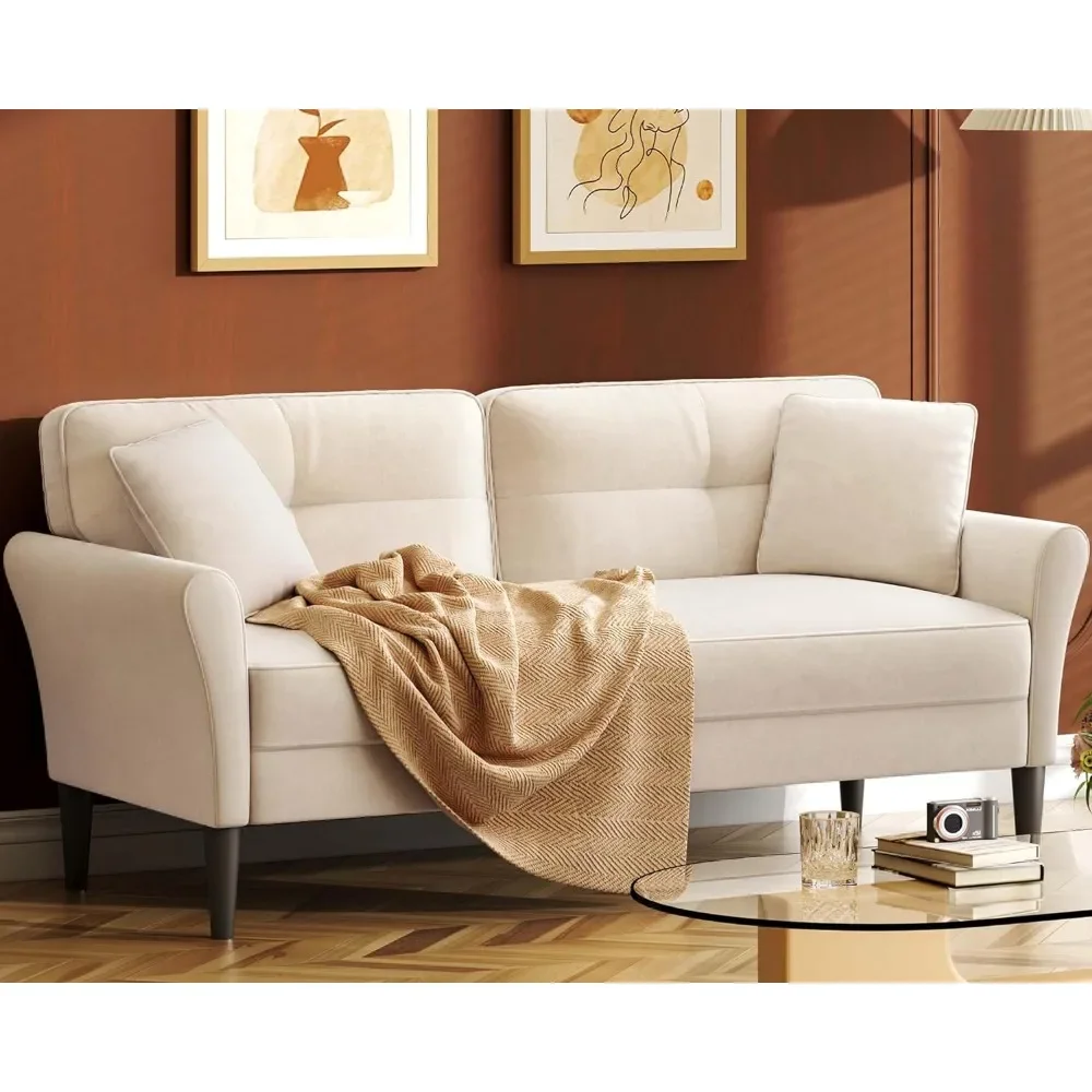 69" White Couch, Loveseat Sofa, Couches for Living Room, Small Couch for Bedroom, Modern Velvet Sofa Couch for Apartment Office
69" White Couch, Loveseat Sofa, Couches for Living Room, Small Couch for Bedroom, Modern Velvet Sofa Couch for Apartment Office