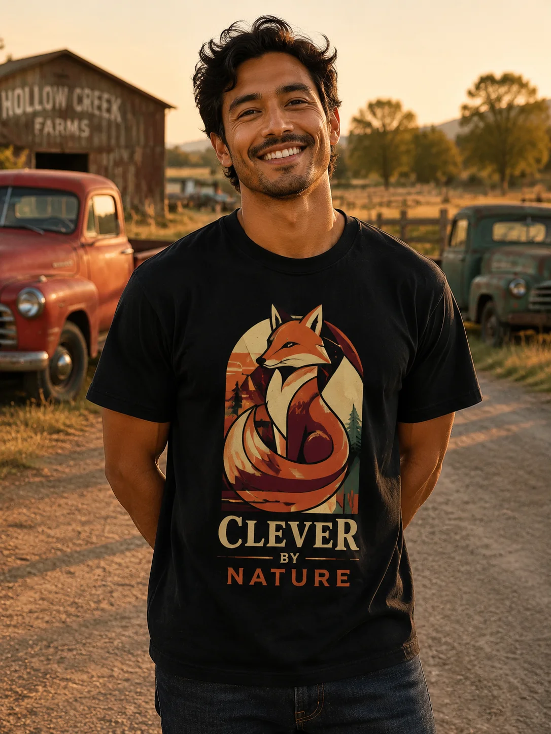 Men Graphic T Shirt Short Sleeve Loose Fit 50% Cotton 50% Polyester Stretch Fabric Vintage Fox Print Casual Summer Gym
Men Graphic T Shirt Short Sleeve Loose Fit 50% Cotton 50% Polyester Stretch Fabric Vintage Fox Print Casual Summer Gym