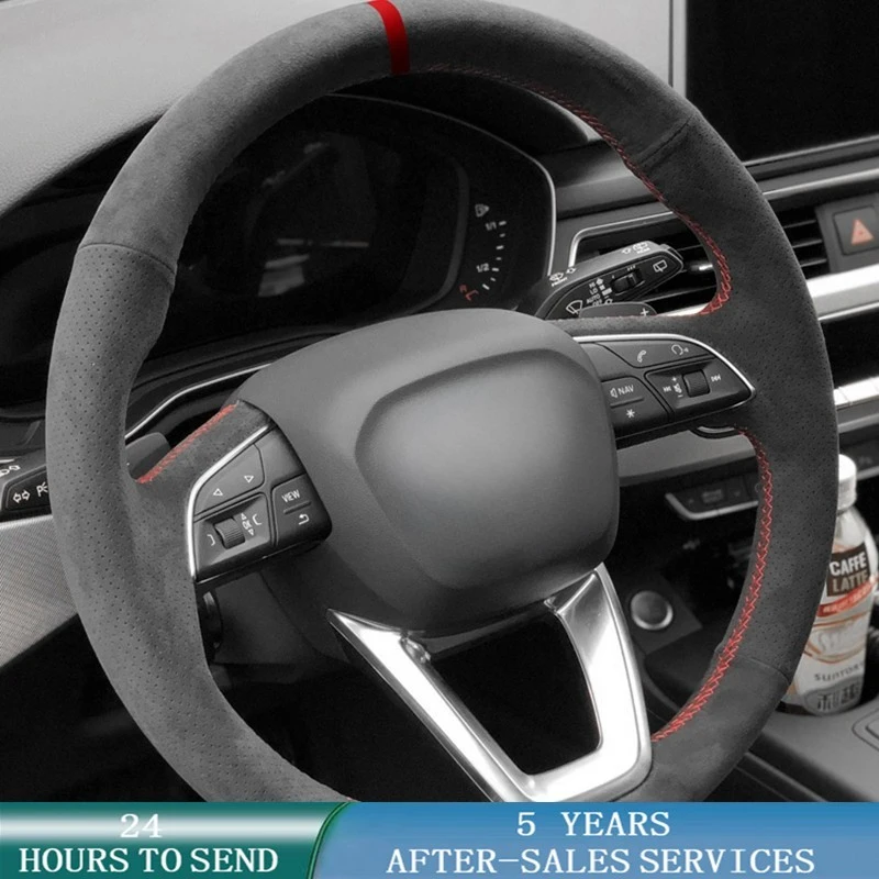Customized Car Steering Wheel Cover Non-Slip Suede Original Steering Wheel Braid Car Accessories For Audi Q5l Q7 Q3 Q8 A6L A7 A8
Customized Car Steering Wheel Cover Non-Slip Suede Original Steering Wheel Braid Car Accessories For Audi Q5l Q7 Q3 Q8 A6L A7 A8