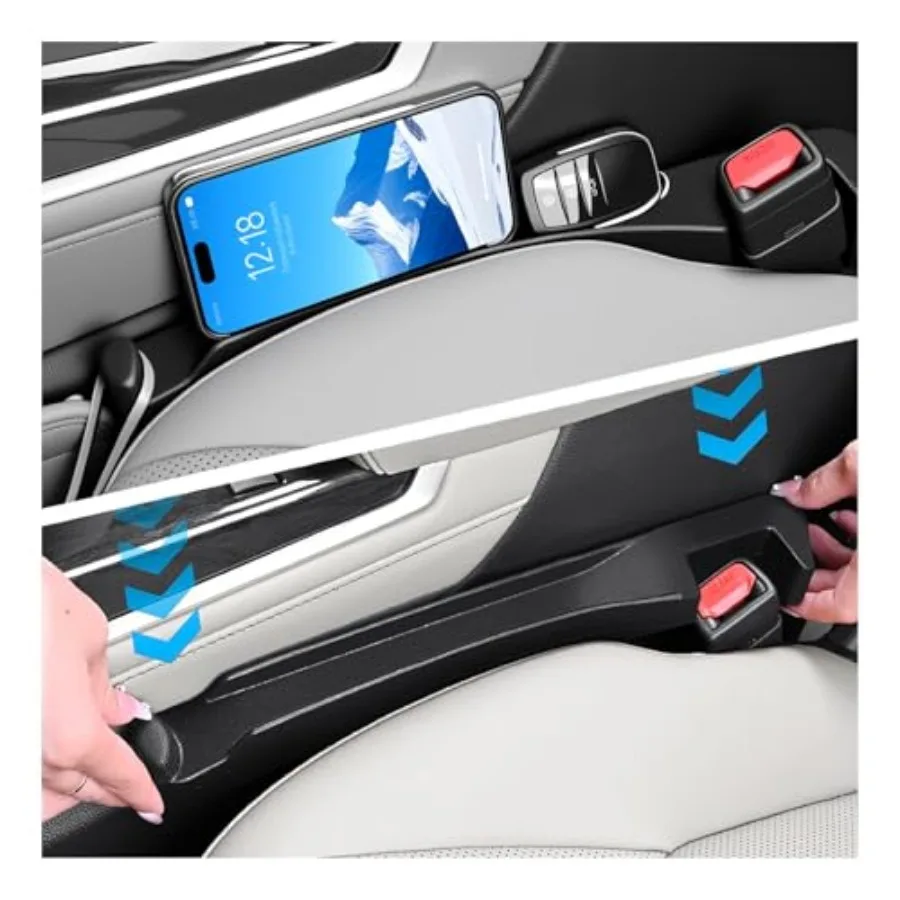 2PCS 3-in-1 Car Seat Gap Filler Organizer with Hooks and Storage Slots, Car Gap Seat Filler Console Catcher for Gaps Filling an
2PCS 3-in-1 Car Seat Gap Filler Organizer with Hooks and Storage Slots, Car Gap Seat Filler Console Catcher for Gaps Filling an
