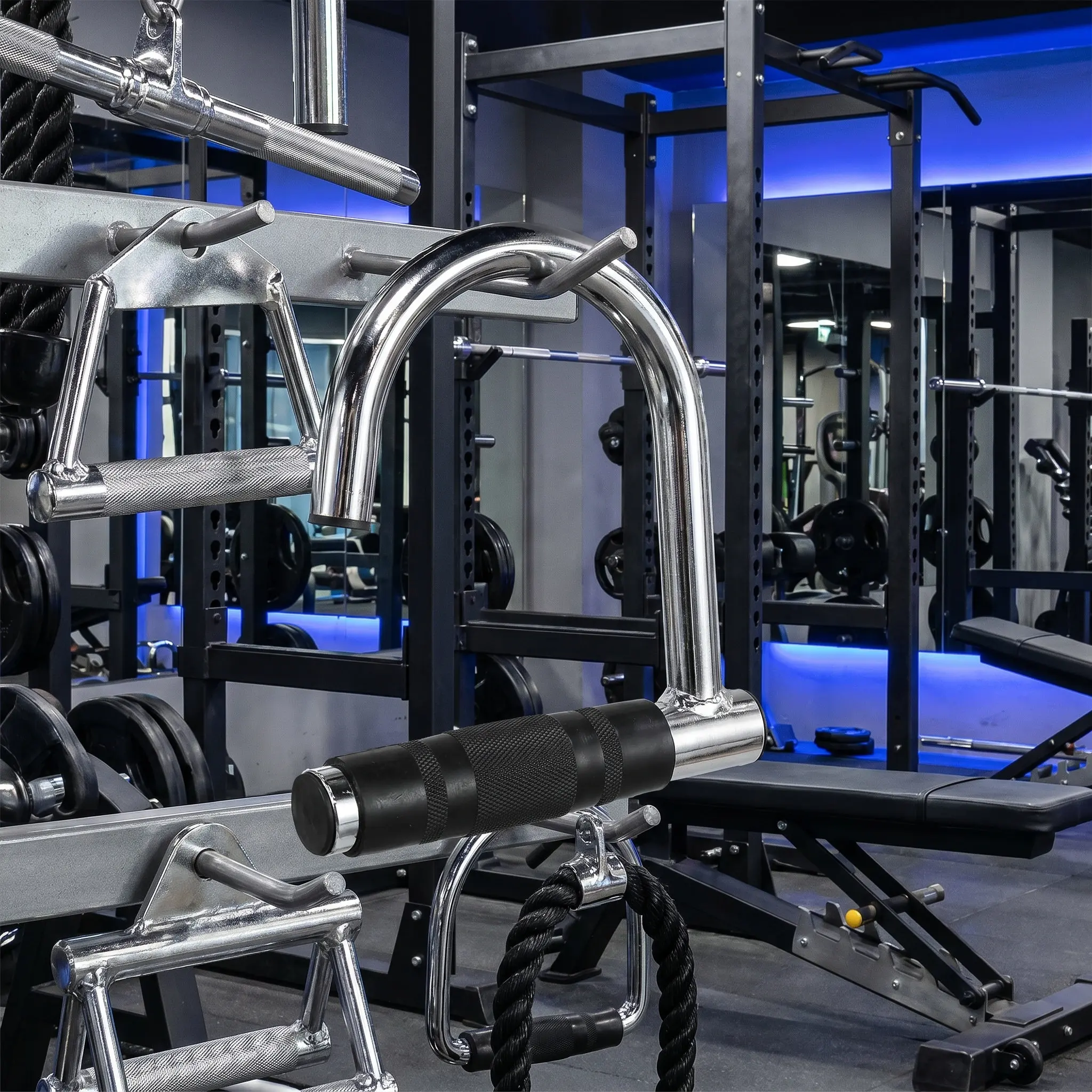 Heavy Duty Metal Cable Machine Handles Ergonomic Portable Workout Grip with Shock-Absorbing Non-Slip Coating for Pull Up Pull
Heavy Duty Metal Cable Machine Handles Ergonomic Portable Workout Grip with Shock-Absorbing Non-Slip Coating for Pull Up Pull
