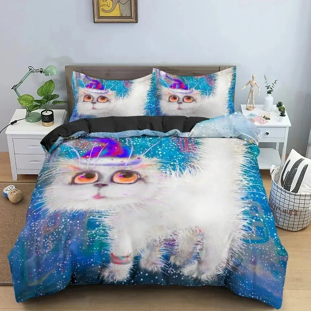 Watercolor Cartoon Cat Bedding Set Boys Girls Twin Queen Size Duvet Cover Pillowcase Bed Boys Adult Home Textileextile
Watercolor Cartoon Cat Bedding Set Boys Girls Twin Queen Size Duvet Cover Pillowcase Bed Boys Adult Home Textileextile
