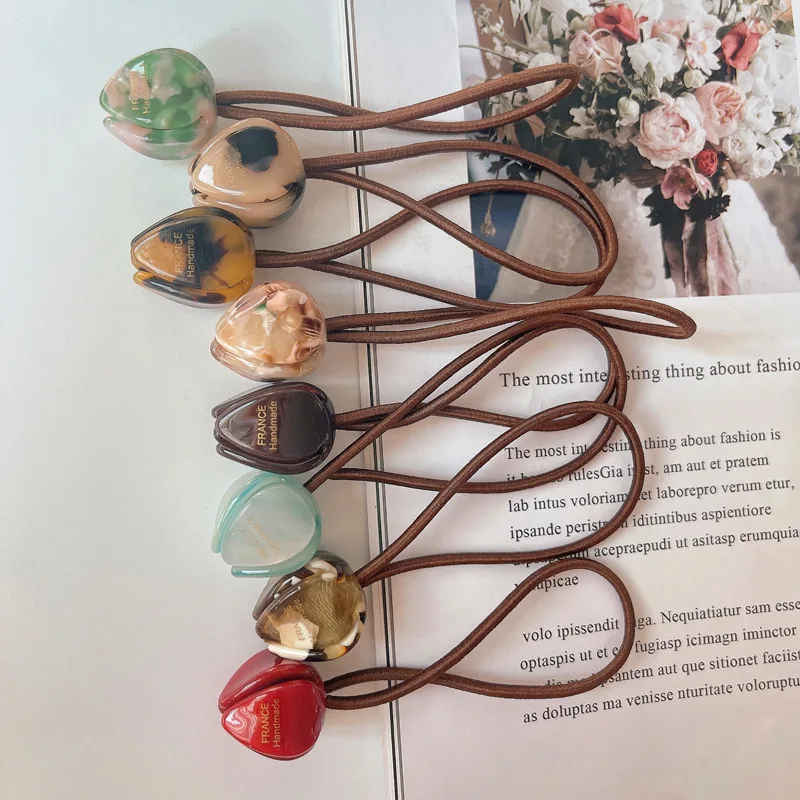 Hot Selling Fashion Three-Dimensional Tulip Flower Hair Rope Simple High Resilience Elastic Acetate Head Rope Hair Accessories
Hot Selling Fashion Three-Dimensional Tulip Flower Hair Rope Simple High Resilience Elastic Acetate Head Rope Hair Accessories