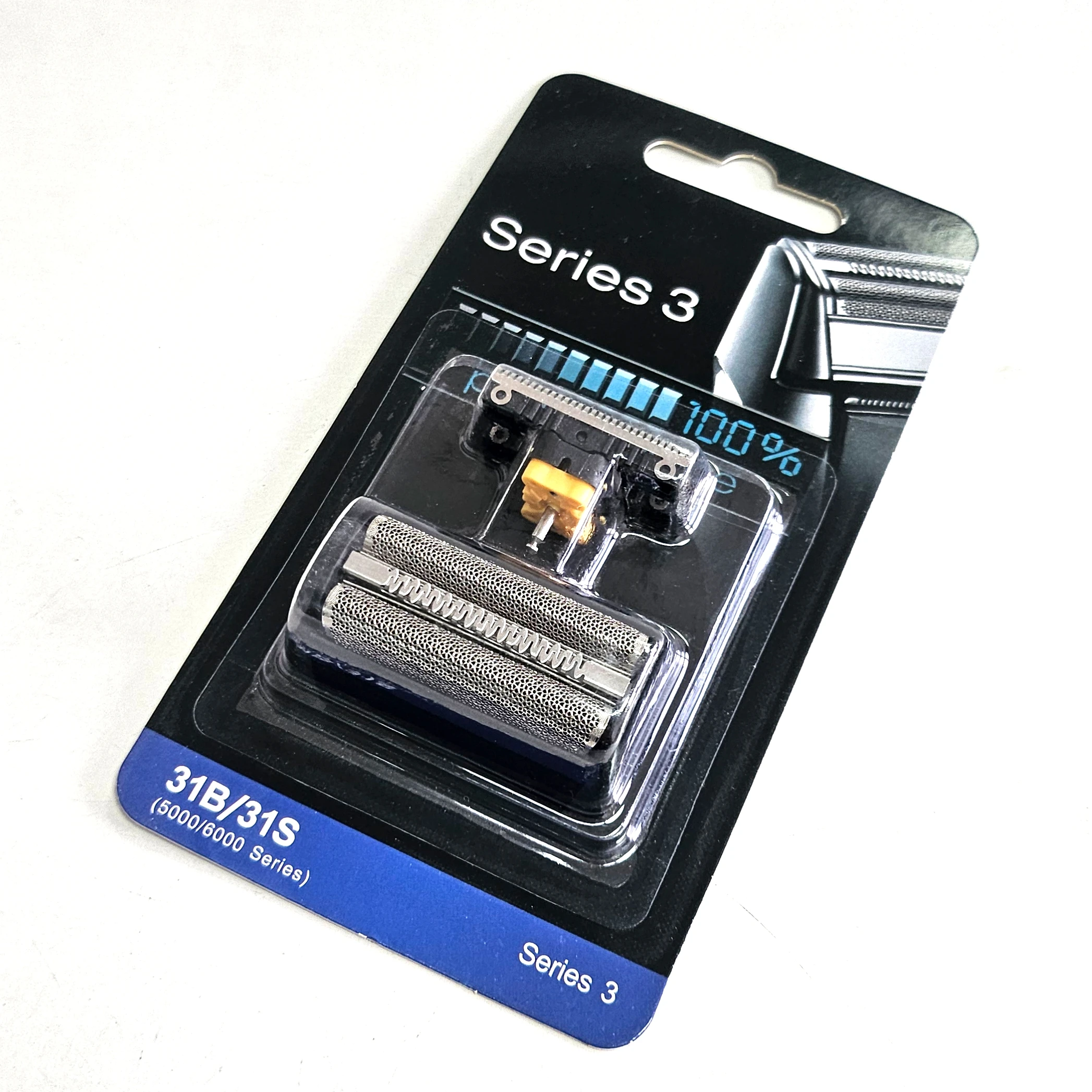 Черная насадка 31B, совместимая с бритвами Braun старых серий 3, Control, Flex Integral, Flex XP, а также серий 5000 и 6000.
Черная насадка 31B, совместимая с бритвами Braun старых серий 3, Control, Flex Integral, Flex XP, а также серий 5000 и 6000.