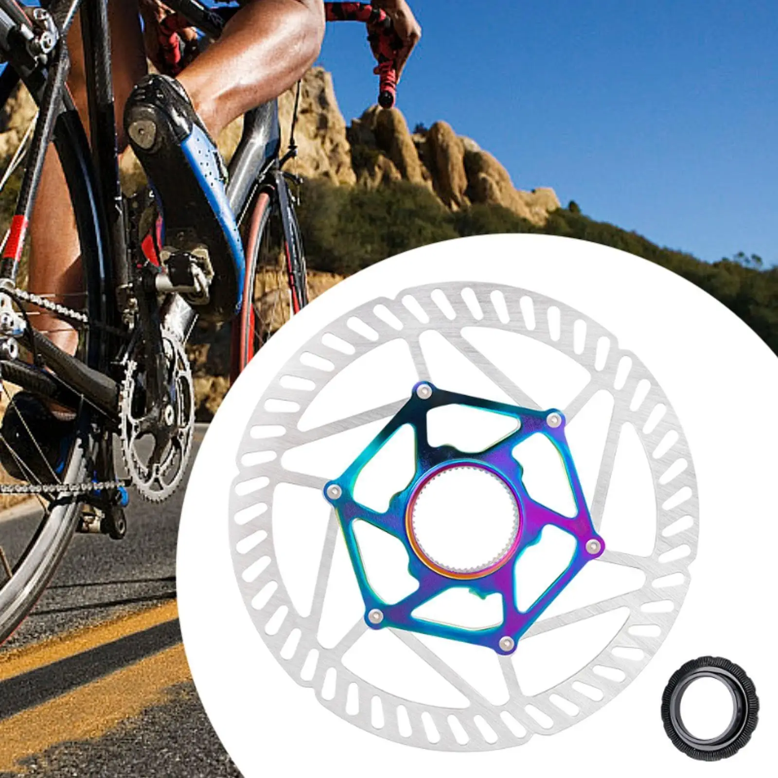Bike Centerlock Disc Brake Rotor Aluminum Alloy with Lock Rings Accessory Sturdy Simple Installation 16 cm Diameter Replacement
Bike Centerlock Disc Brake Rotor Aluminum Alloy with Lock Rings Accessory Sturdy Simple Installation 16 cm Diameter Replacement