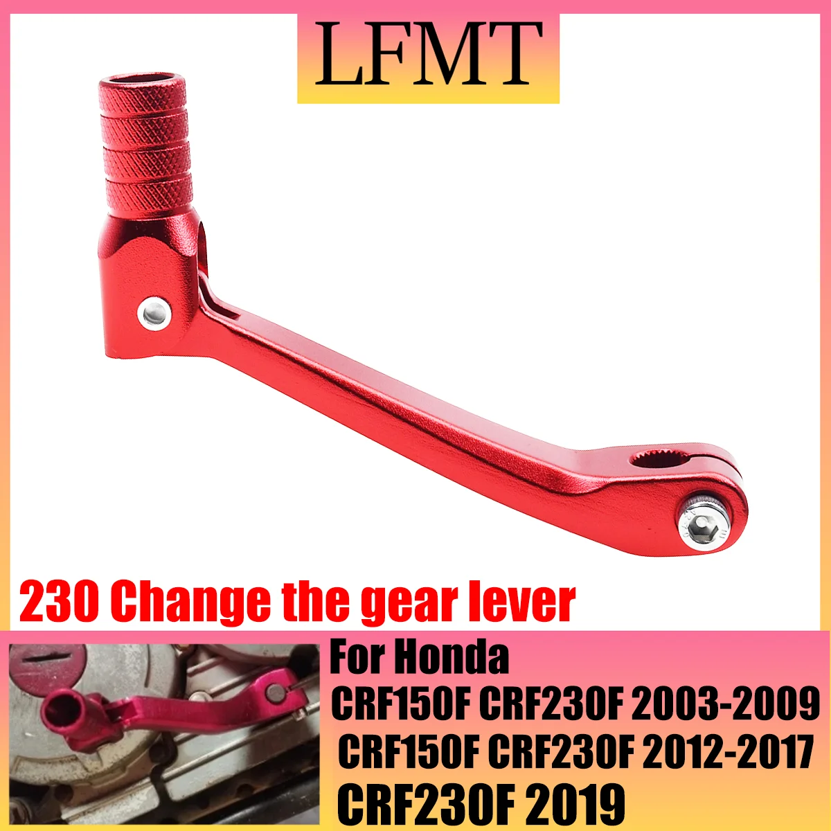 CNC aluminum alloy shift lever endurance race motorcycle For Honda CRF150F CRF230F CRF 2003-2017 Motocross Motorbike Dirt Bike
CNC aluminum alloy shift lever endurance race motorcycle For Honda CRF150F CRF230F CRF 2003-2017 Motocross Motorbike Dirt Bike