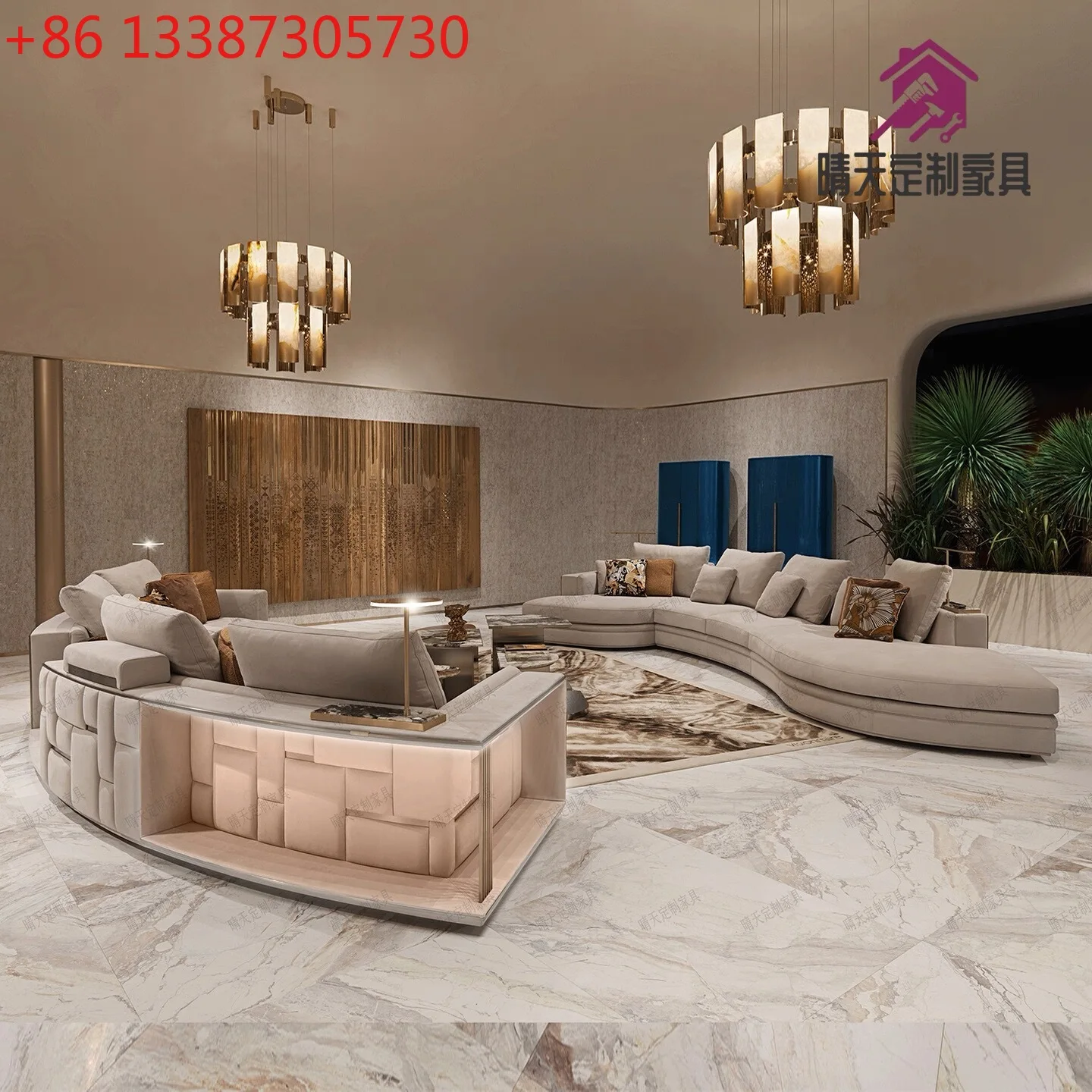Italian light luxury L-shaped corner villa large flat leather building large sofa
Italian light luxury L-shaped corner villa large flat leather building large sofa