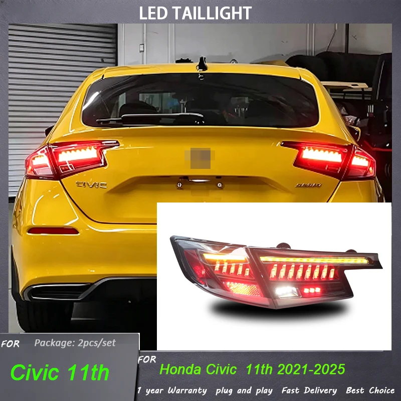 LED Taillamp For LED TailLights For Honda Civic11th 2021 2022 2023 2024-2025 Rear Brake Lamp Turn Signal Light auto Accessories
LED Taillamp For LED TailLights For Honda Civic11th 2021 2022 2023 2024-2025 Rear Brake Lamp Turn Signal Light auto Accessories