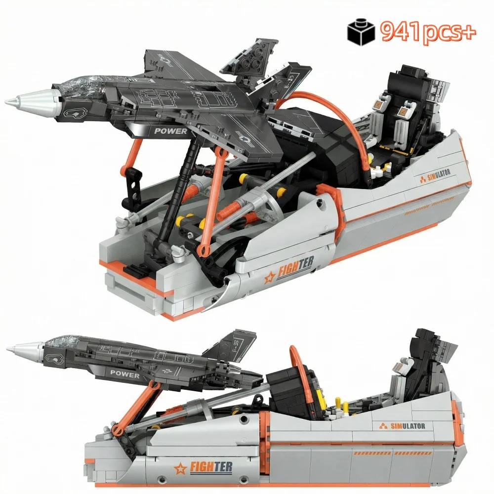 MOC Technical F35 fighter simulator Model Building Blocks Assembly Bricks STEM Educational Toys Gifts for Kids Adults 941pcs
MOC Technical F35 fighter simulator Model Building Blocks Assembly Bricks STEM Educational Toys Gifts for Kids Adults 941pcs