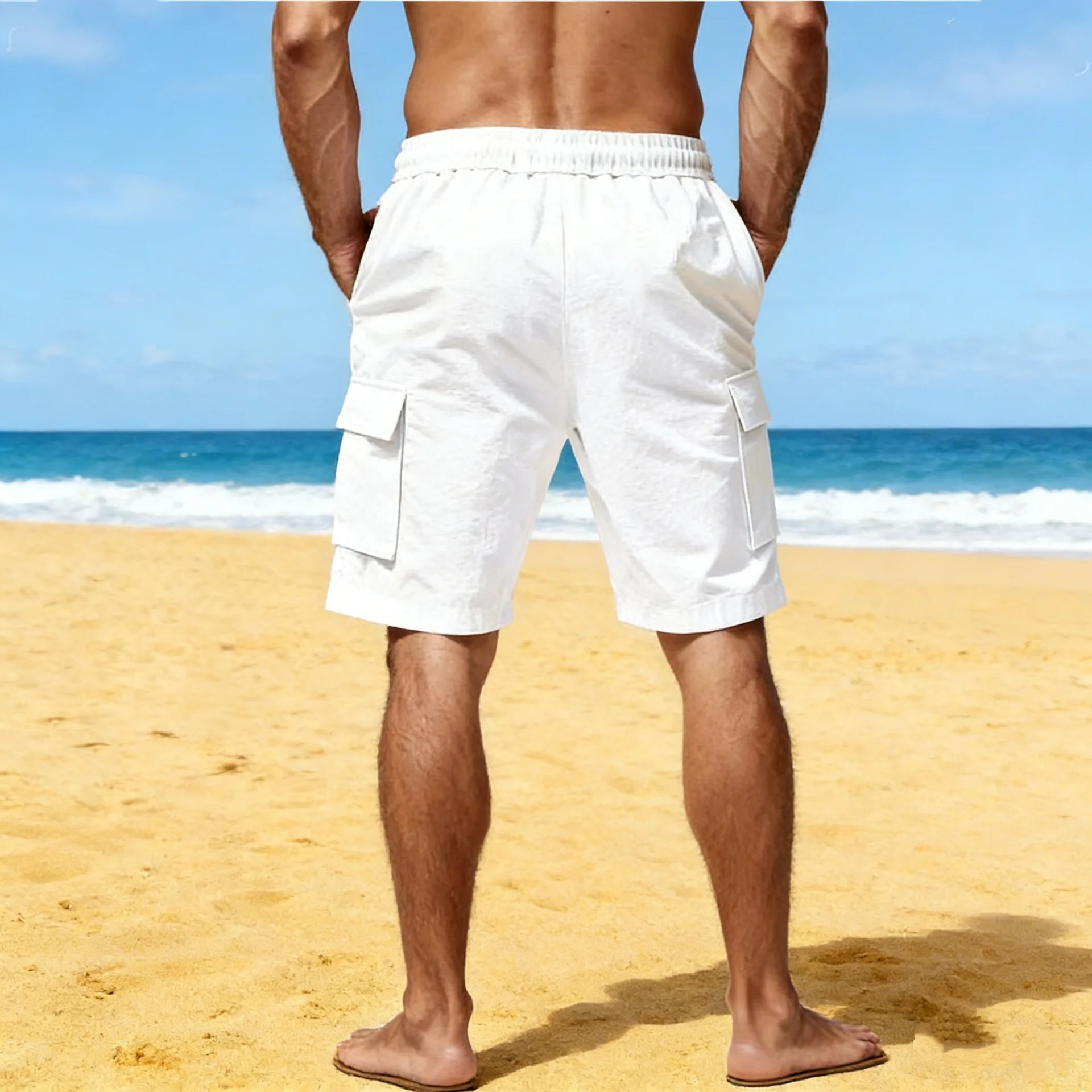 Мужские летние шорты 2025 года: новые, модные, повседневные, из хлопка, с множеством карманов, свободного кроя, спортивные, льняные, однотонные, рабочие шорты.
Мужские летние шорты 2025 года: новые, модные, повседневные, из хлопка, с множеством карманов, свободного кроя, спортивные, льняные, однотонные, рабочие шорты.