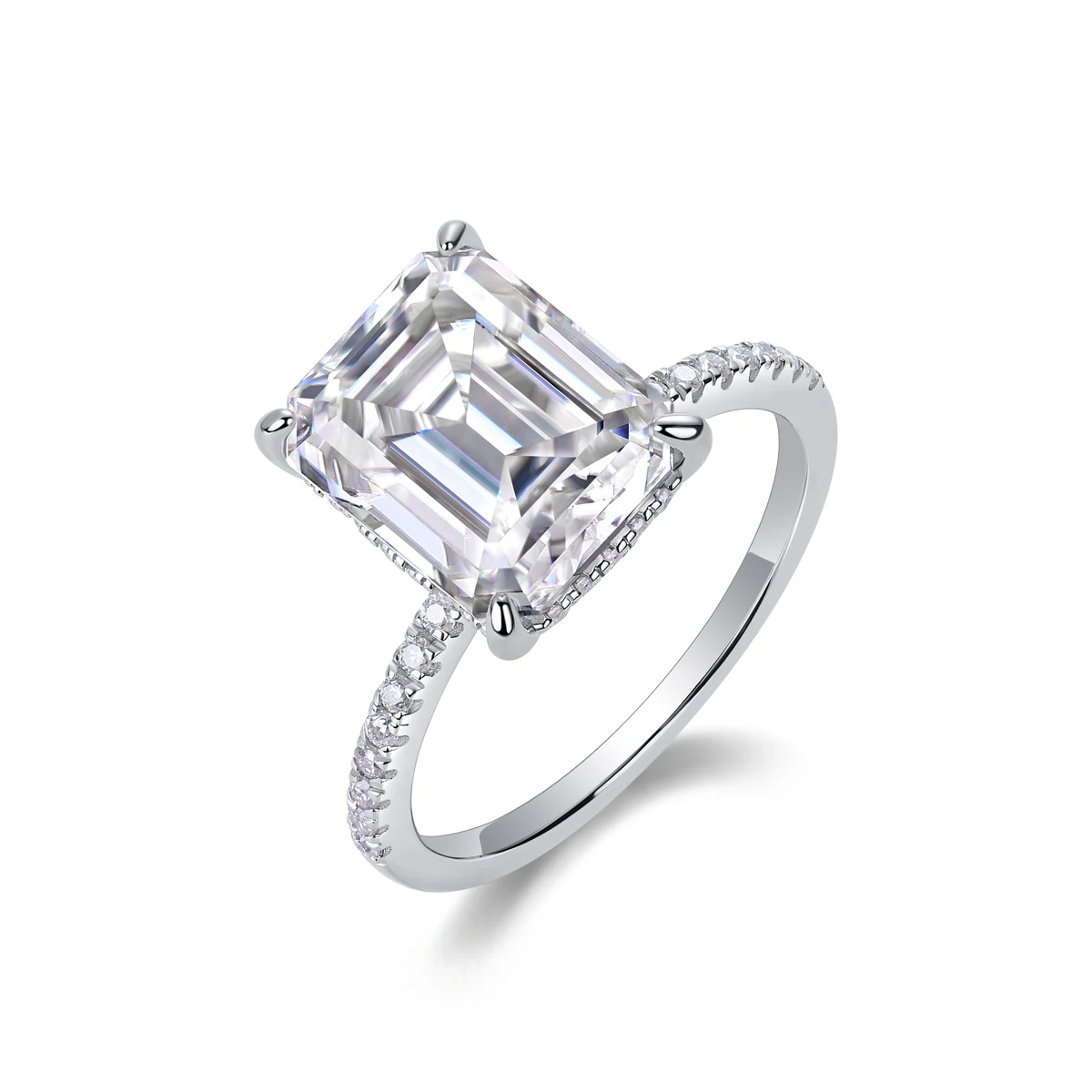 JIUZUAN 9x11mm Emerald Cut Moissanite Ring, S925 Silver, Hypoallergenic Elegant Design, Luxury Christmas Gift Jewelry for Women
JIUZUAN 9x11mm Emerald Cut Moissanite Ring, S925 Silver, Hypoallergenic Elegant Design, Luxury Christmas Gift Jewelry for Women