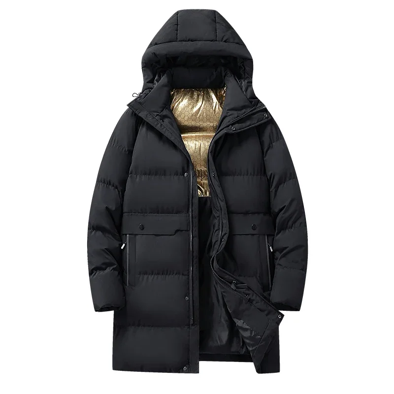 Winter Fleece-Lined Thickened Warm Mid-Length Jacket, Casual Windproof Workwear Parka with Pockets, Suitable for Cold Weather
Winter Fleece-Lined Thickened Warm Mid-Length Jacket, Casual Windproof Workwear Parka with Pockets, Suitable for Cold Weather