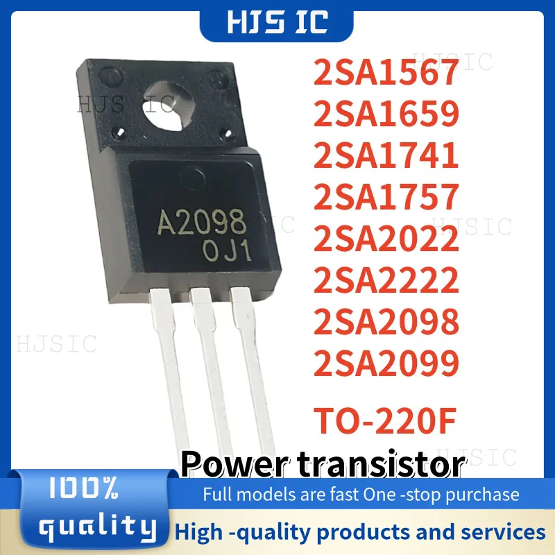 10PCS NEW 2SA1567 2SA2098 2SA1659 2SA2222 2SA2022 2SA1741 2SA1757 2SA2099 TO220F A1567 A2098 A1659 A2222 A2022 A1741 A1757 A2099
10PCS NEW 2SA1567 2SA2098 2SA1659 2SA2222 2SA2022 2SA1741 2SA1757 2SA2099 TO220F A1567 A2098 A1659 A2222 A2022 A1741 A1757 A2099
