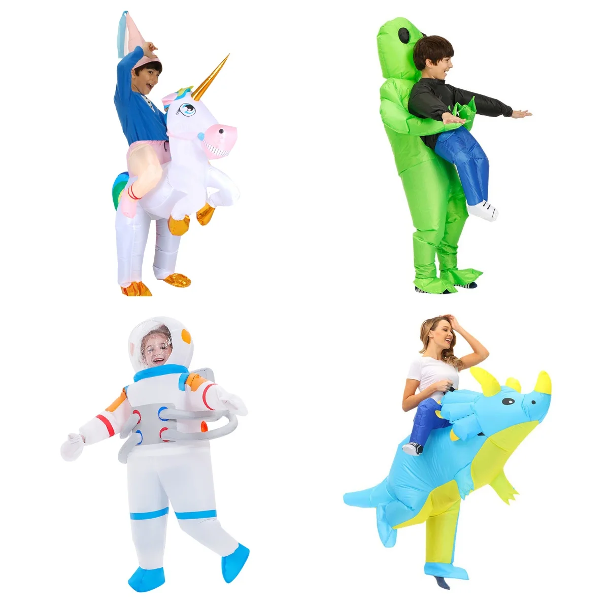 Adult and children inflatable clothing unicorn dinosaur alien elephant astronaut styling festival party cosplay photo props
Adult and children inflatable clothing unicorn dinosaur alien elephant astronaut styling festival party cosplay photo props