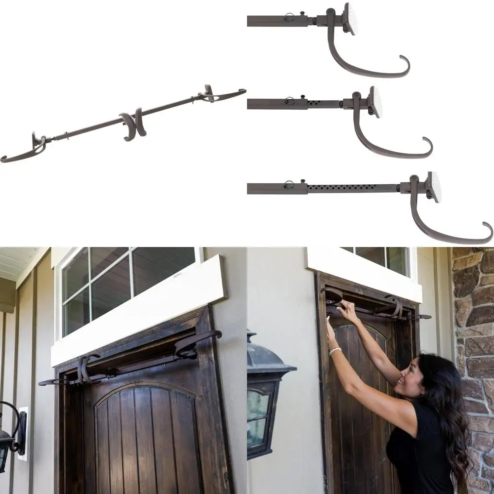 Adjustable Heavy-Duty Cast Iron Front Door Garland Hanger - Versatile Door Width Compatibility | Durable Decorative Christmas De
Adjustable Heavy-Duty Cast Iron Front Door Garland Hanger - Versatile Door Width Compatibility | Durable Decorative Christmas De