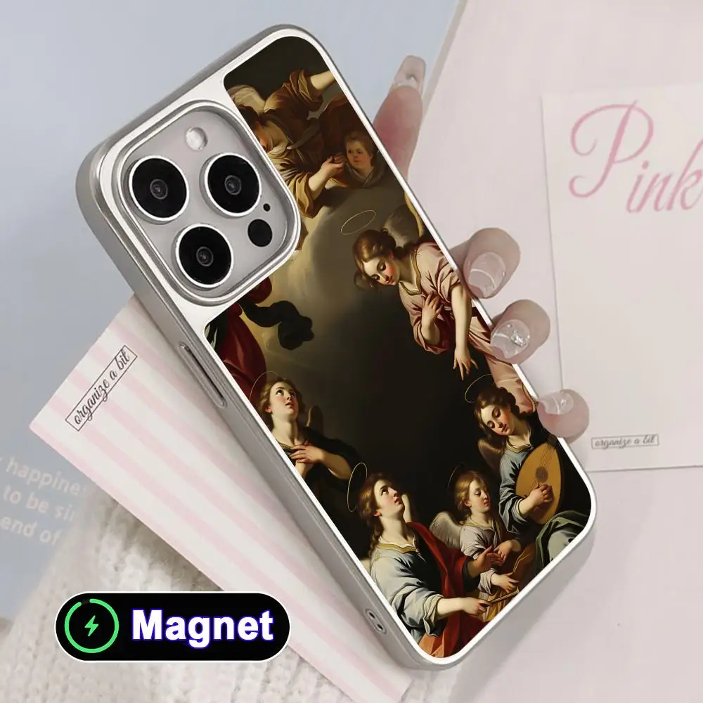 Religious Oil Painting Phone Case for iPhone 17 16 15 14 13 12 11 Air Pro Max Plus Electroplated Silver Magsafe Cover
Religious Oil Painting Phone Case for iPhone 17 16 15 14 13 12 11 Air Pro Max Plus Electroplated Silver Magsafe Cover