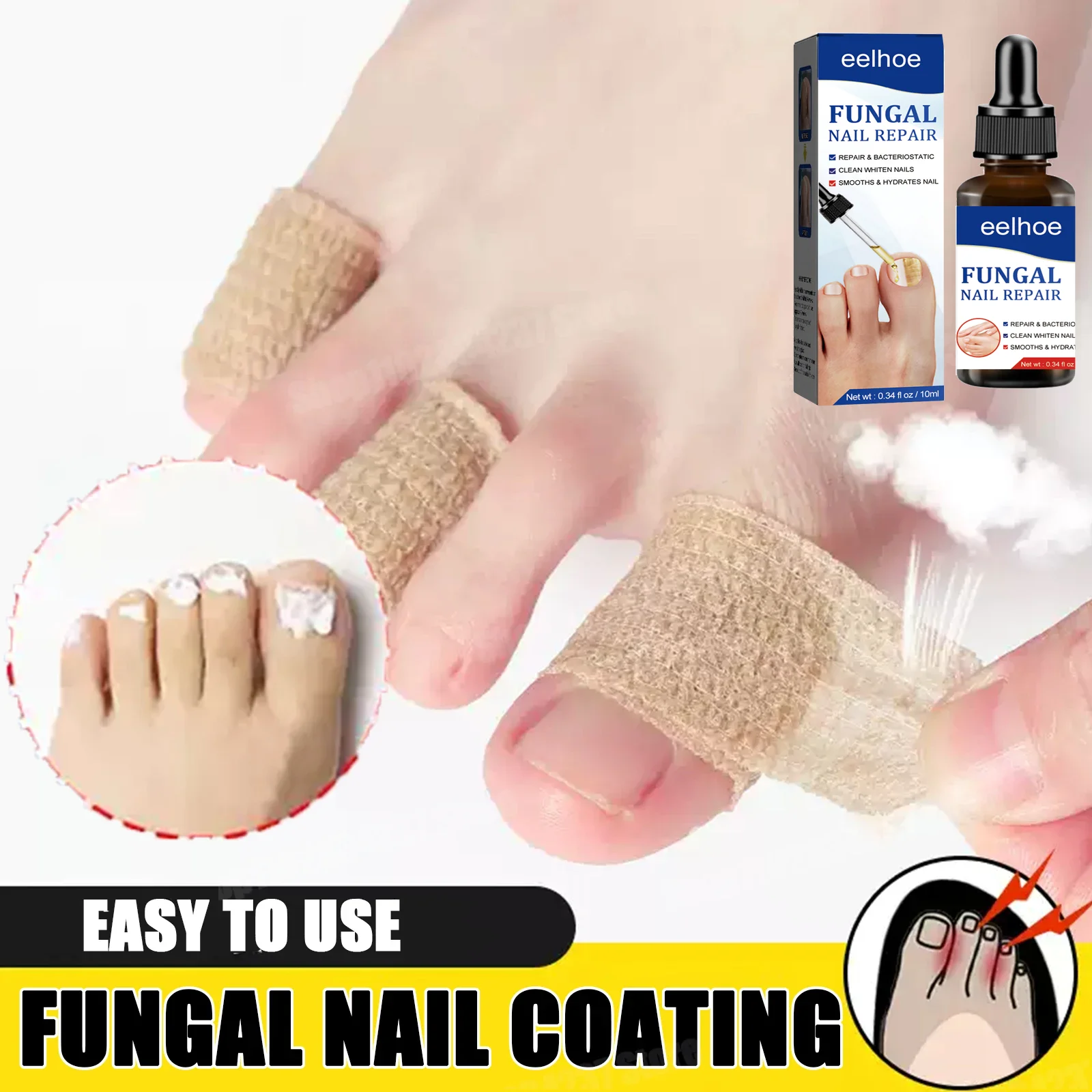 Fungal nail polish, nail coating, toe protection, foot and finger protection, self-adhesive bandage, toe and finger protection
Fungal nail polish, nail coating, toe protection, foot and finger protection, self-adhesive bandage, toe and finger protection