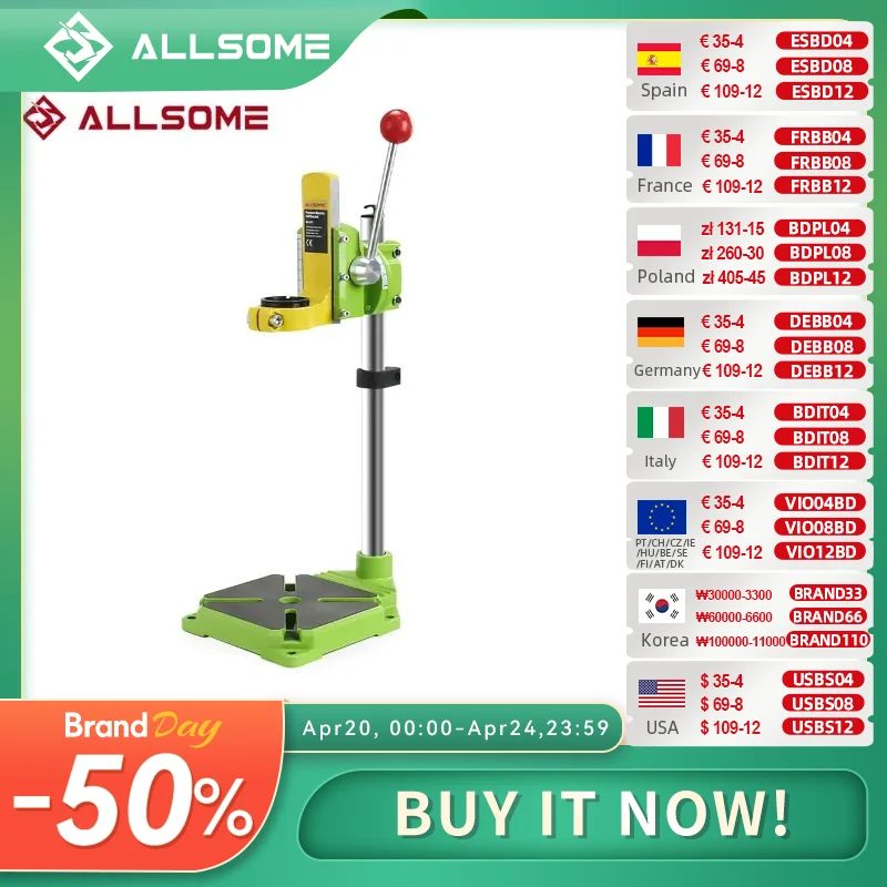 ALLSOME MINIQ BG6117 стенд для сверла/Пресс мини-держатель для электрической дрели 90 градусов вращающийся зажим для верстака с фиксированной рамой
ALLSOME MINIQ BG6117 стенд для сверла/Пресс мини-держатель для электрической дрели 90 градусов вращающийся зажим для верстака с фиксированной рамой
