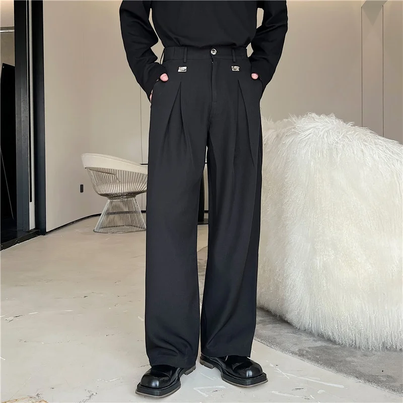 Casual Men's Straight Leg Pants Spring Summer Metal Bule Design Sensation Bla Wide Leg Pants St Favorite Polyester B...
Casual Men's Straight Leg Pants Spring Summer Metal Bule Design Sensation Bla Wide Leg Pants St Favorite Polyester B...