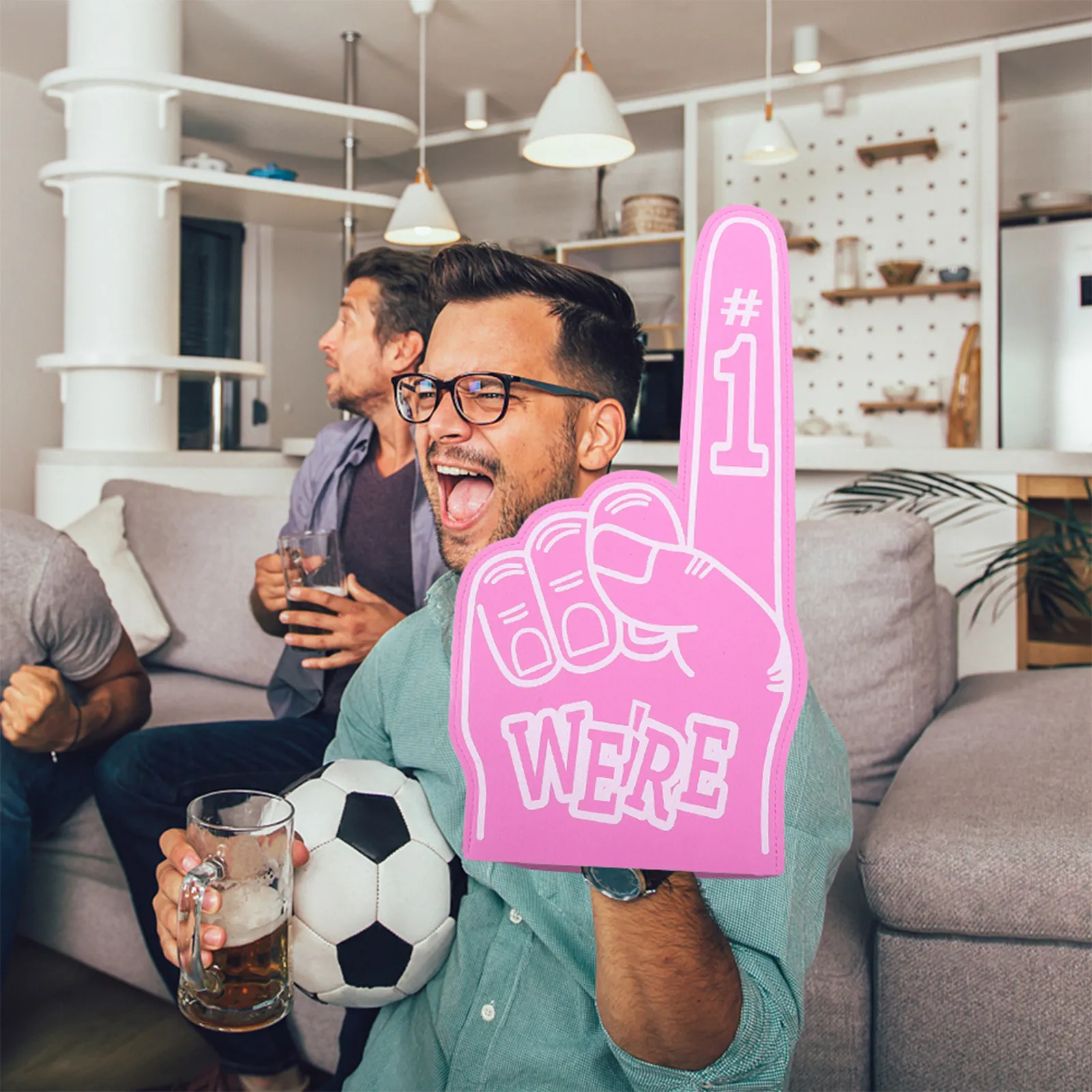 3Pcs Foam Finger Hand Cheerleading Props Eva Lightweight Sports Games Fan Noise Maker Supplies Foam Hand Cheerleading Finger
3Pcs Foam Finger Hand Cheerleading Props Eva Lightweight Sports Games Fan Noise Maker Supplies Foam Hand Cheerleading Finger