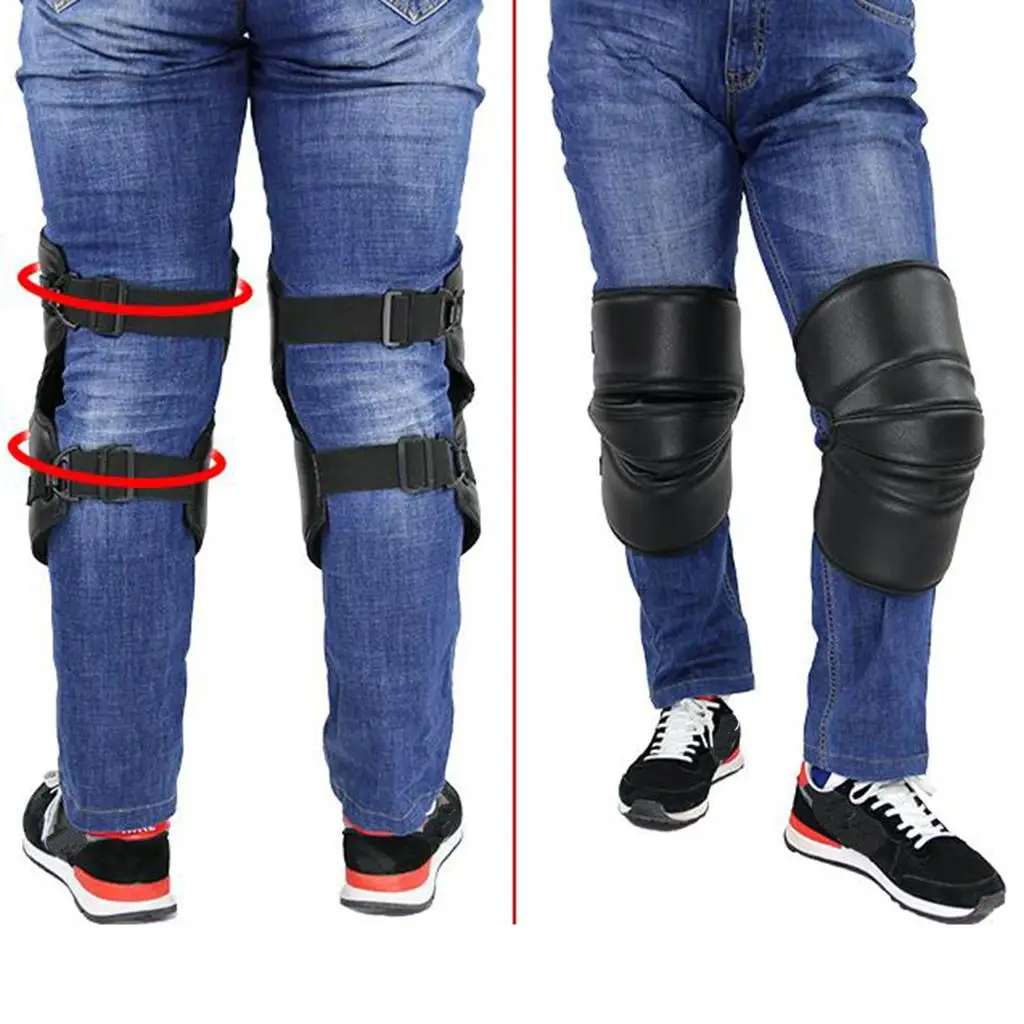 PU Leather Motorcycle Leg Warmer Protector Anti-slip Windproof Cold Weather Knee Pads for Biking Hiking
PU Leather Motorcycle Leg Warmer Protector Anti-slip Windproof Cold Weather Knee Pads for Biking Hiking