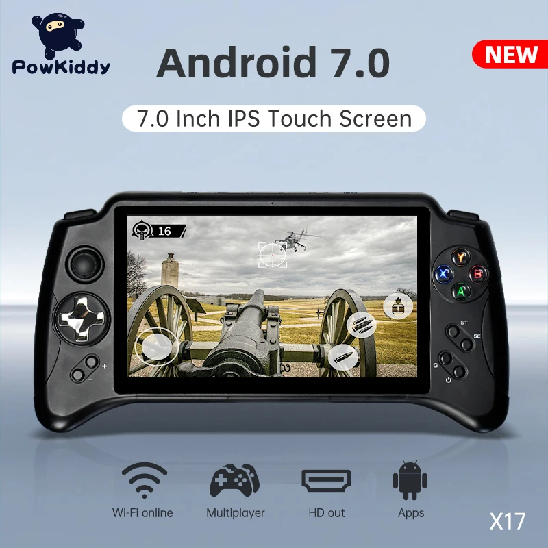 Игровая консоль Powkiddy X17, 7 дюймов, IPS, HD, сенсорный экран, DDR3, 2 Гб ОЗУ, eMMC, 32 Гб ПЗУ, bluetooth, совместимая с 4,0, Android 7,0, Wi-Fi
Игровая консоль Powkiddy X17, 7 дюймов, IPS, HD, сенсорный экран, DDR3, 2 Гб ОЗУ, eMMC, 32 Гб ПЗУ, bluetooth, совместимая с 4,0, Android 7,0, Wi-Fi