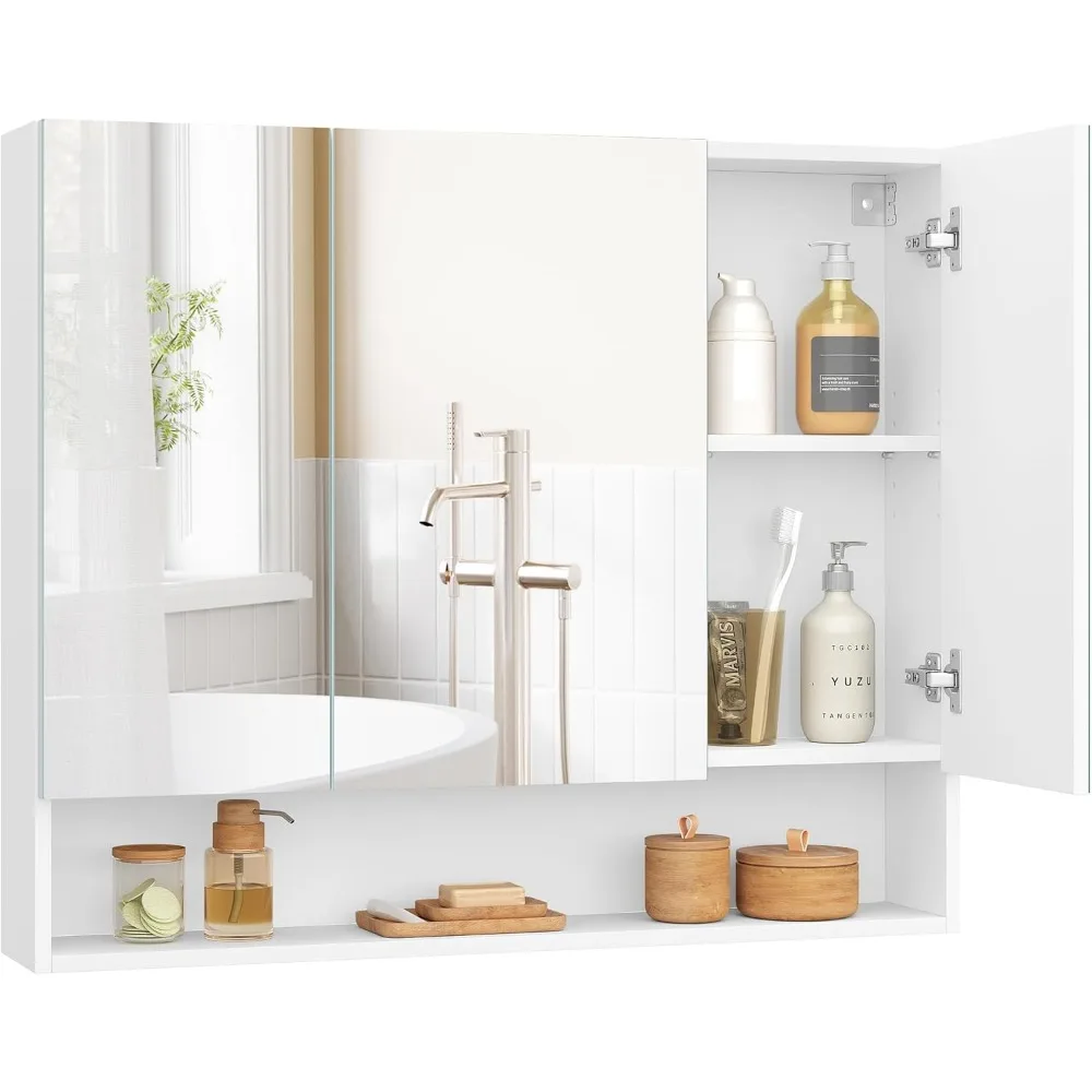 Collection - Medicine Cabinet Mirror, Bathroom Wall Mirror Cabinet with Storage, Open Compartment, Adjustable Shelves,
Collection - Medicine Cabinet Mirror, Bathroom Wall Mirror Cabinet with Storage, Open Compartment, Adjustable Shelves,