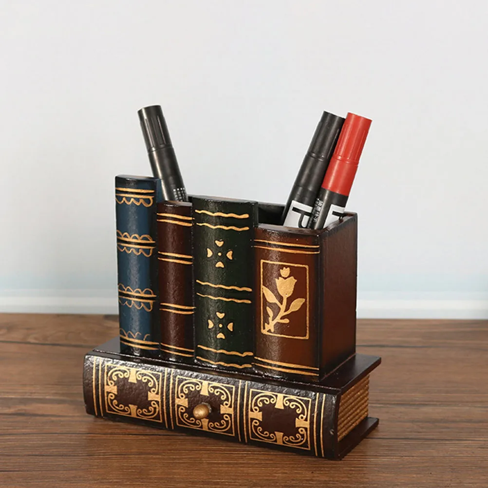 Wooden Pen Holder Stationery Storage Retro Desk Organizer Sturdy SpaceSaving Office Study School Use Creative Appearance
Wooden Pen Holder Stationery Storage Retro Desk Organizer Sturdy SpaceSaving Office Study School Use Creative Appearance