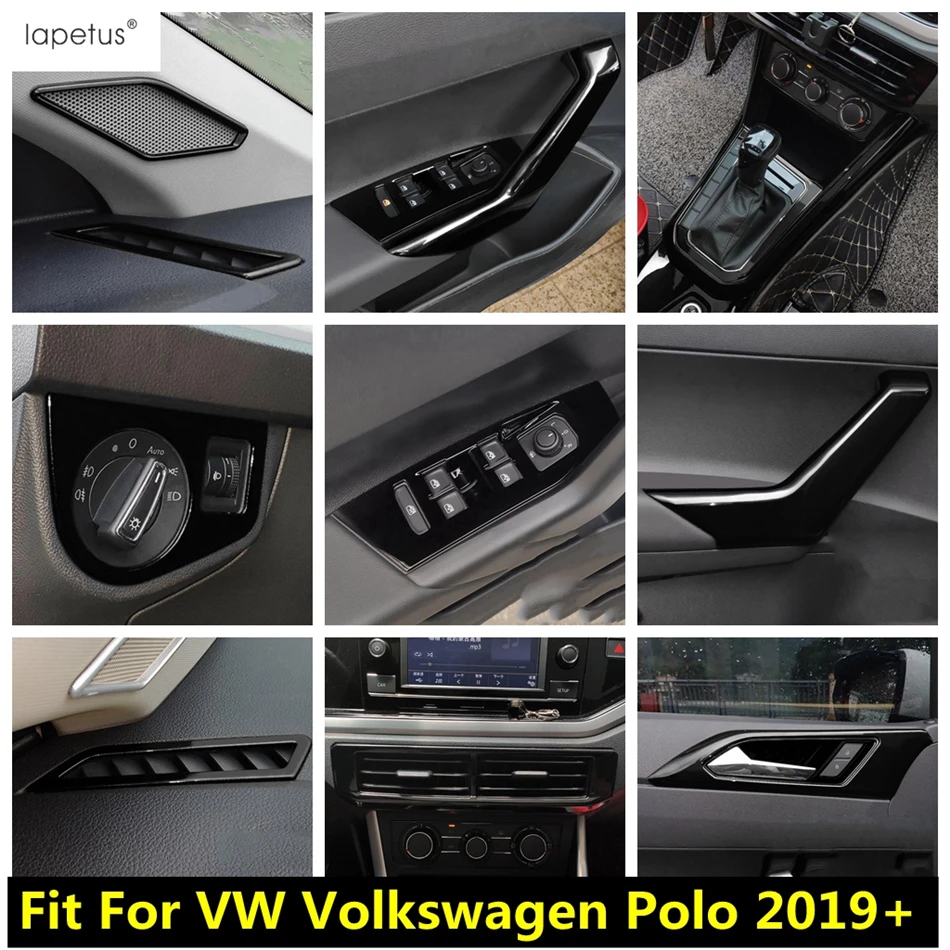 AC Air Shift Gear Panel Handle Bowl Head Light Lamp Window Lift Cover Trim Black Accessories For VW Volkswagen Polo 2019 - 2023
AC Air Shift Gear Panel Handle Bowl Head Light Lamp Window Lift Cover Trim Black Accessories For VW Volkswagen Polo 2019 - 2023