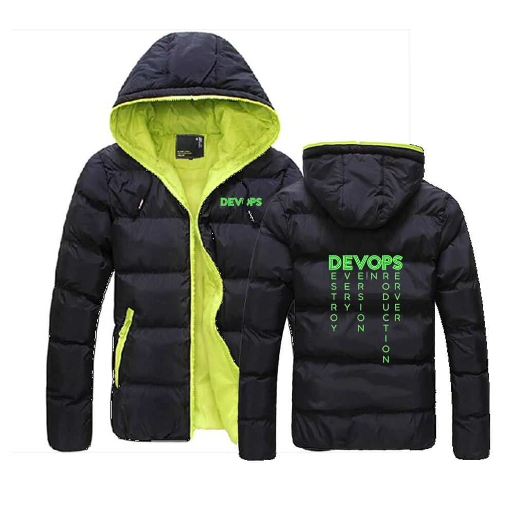 2024 Autumn Winter Men's Devops-The Real Definition of DEVOPS Logo Print Casual Color Collision Design Cold Prevention Down Coat
2024 Autumn Winter Men's Devops-The Real Definition of DEVOPS Logo Print Casual Color Collision Design Cold Prevention Down Coat