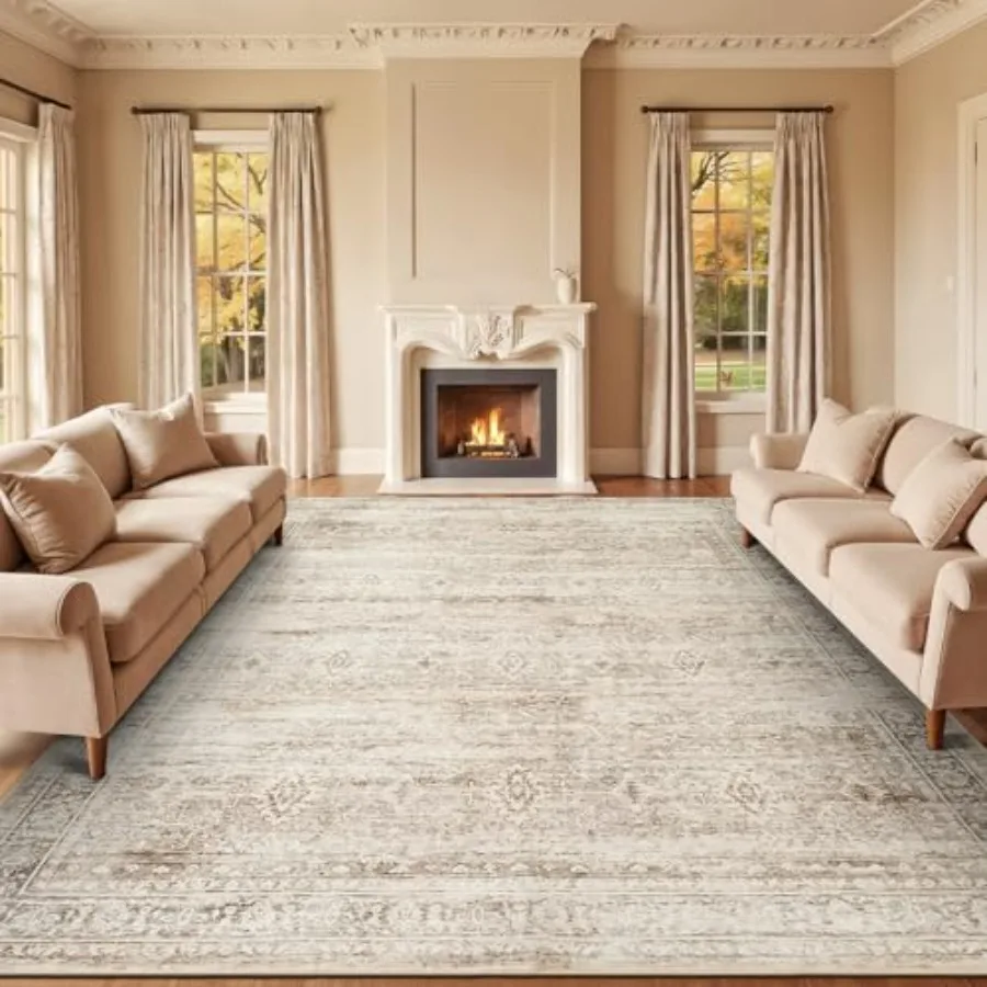 9x12 Area Rug for Living Room Beige Washable Large Rugs with NonSlip Backing Soft Neutral Carpets for Bedroom Dining Room Home
9x12 Area Rug for Living Room Beige Washable Large Rugs with NonSlip Backing Soft Neutral Carpets for Bedroom Dining Room Home