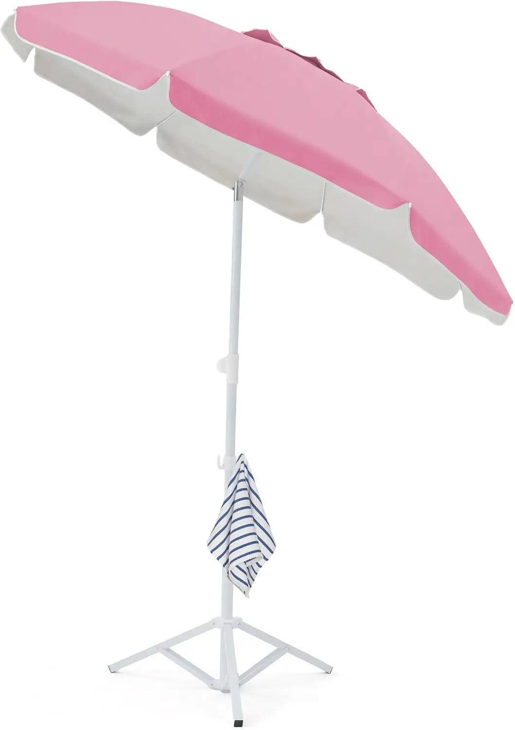 6.5ft Portable Sun Shade Umbrella with Tripod Stand, Lightweight Outdoor Sport Umbrella for Camping Fishing Beach Patio, Pink
6.5ft Portable Sun Shade Umbrella with Tripod Stand, Lightweight Outdoor Sport Umbrella for Camping Fishing Beach Patio, Pink