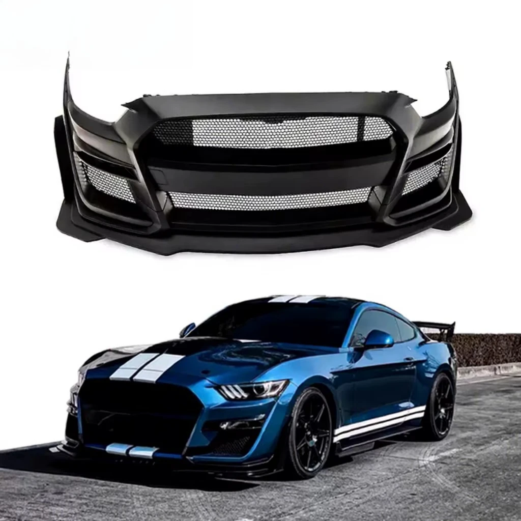 Shelby GT500 Style Fiberglass Front Bumper Modified Air Intake Grille for 2015-2017 2018-2021 for Ford‘ Mustang New Bumper Lip
Shelby GT500 Style Fiberglass Front Bumper Modified Air Intake Grille for 2015-2017 2018-2021 for Ford‘ Mustang New Bumper Lip