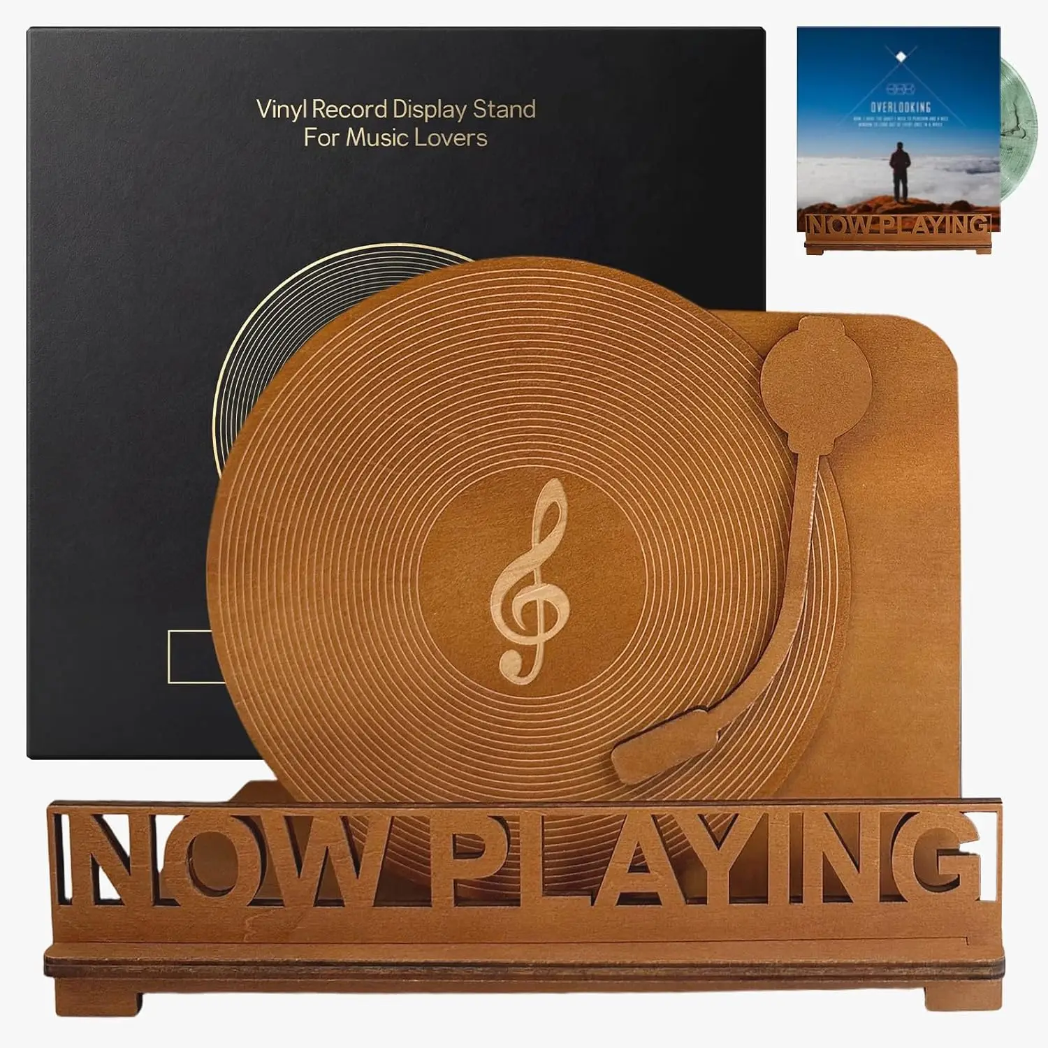 Vintage Wooden Record Display Stand - Holds 4 LPs, Turntable Style for Albums, CDs, DVDs, Gift for Music Enthusiasts
Vintage Wooden Record Display Stand - Holds 4 LPs, Turntable Style for Albums, CDs, DVDs, Gift for Music Enthusiasts