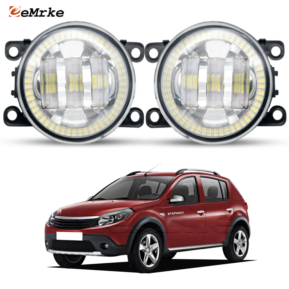 LED Fog Lights for Dacia Renault Sandero, Sandero Stepway 2008 2009 2010 2011 2012 Car PTF 30W with Lens + Angel Eyes DRL Rings
LED Fog Lights for Dacia Renault Sandero, Sandero Stepway 2008 2009 2010 2011 2012 Car PTF 30W with Lens + Angel Eyes DRL Rings