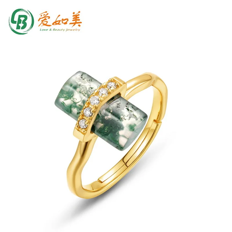 Retro and Minimalist 18K Gold PT950 Platinum Silver Plated 7-layer Gold Ring with A Luxurious Cubic Pillar Green Moss Ring
Retro and Minimalist 18K Gold PT950 Platinum Silver Plated 7-layer Gold Ring with A Luxurious Cubic Pillar Green Moss Ring