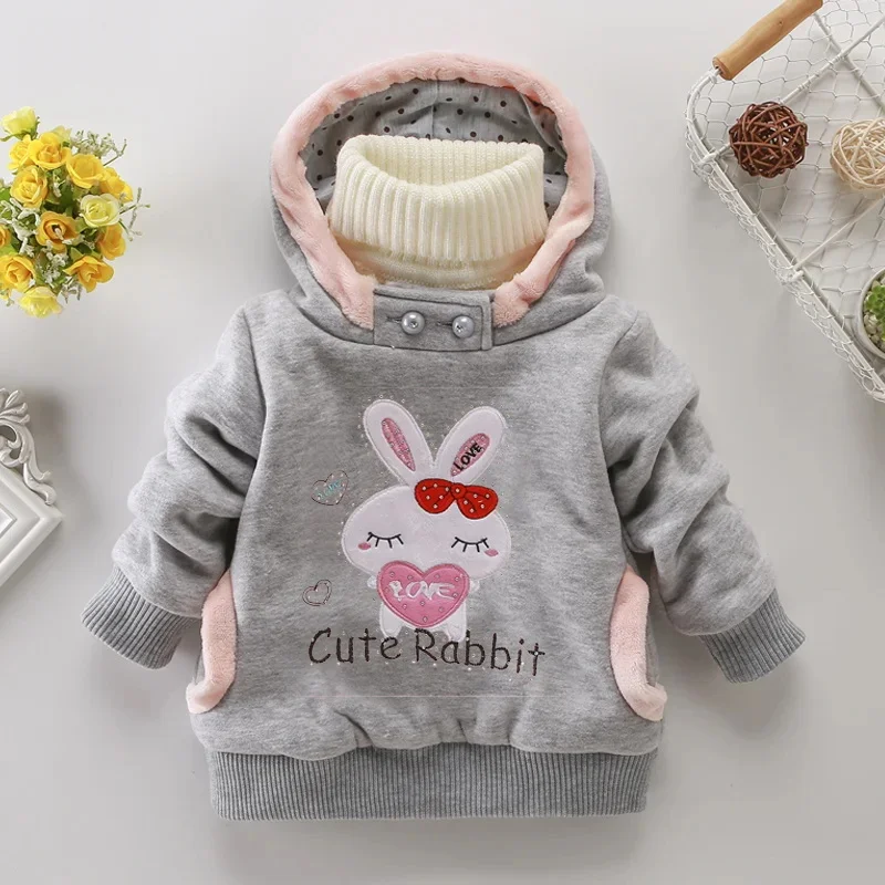 Children Clothes Winter Warm Hooded Sweatshirt Fake Two Pieces Girls Cute Cartoon Rabbit Hoodies Casual Outdoor Clothing
Children Clothes Winter Warm Hooded Sweatshirt Fake Two Pieces Girls Cute Cartoon Rabbit Hoodies Casual Outdoor Clothing