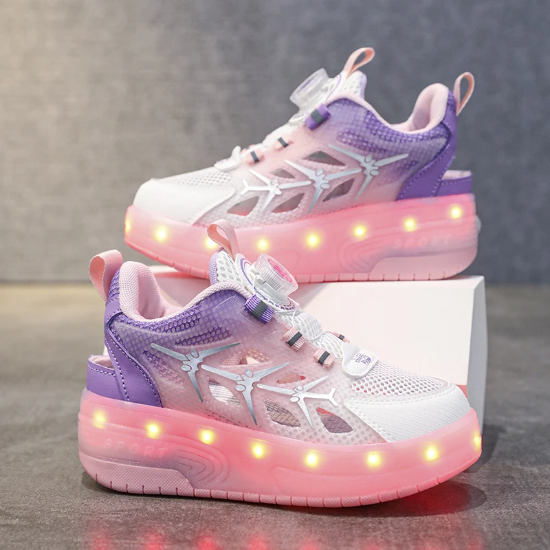 2026 New Two Wheel Children's LED Light Roller Skating Shoes for Boys and Girls, Sports Night Light Sports Shoes
2026 New Two Wheel Children's LED Light Roller Skating Shoes for Boys and Girls, Sports Night Light Sports Shoes