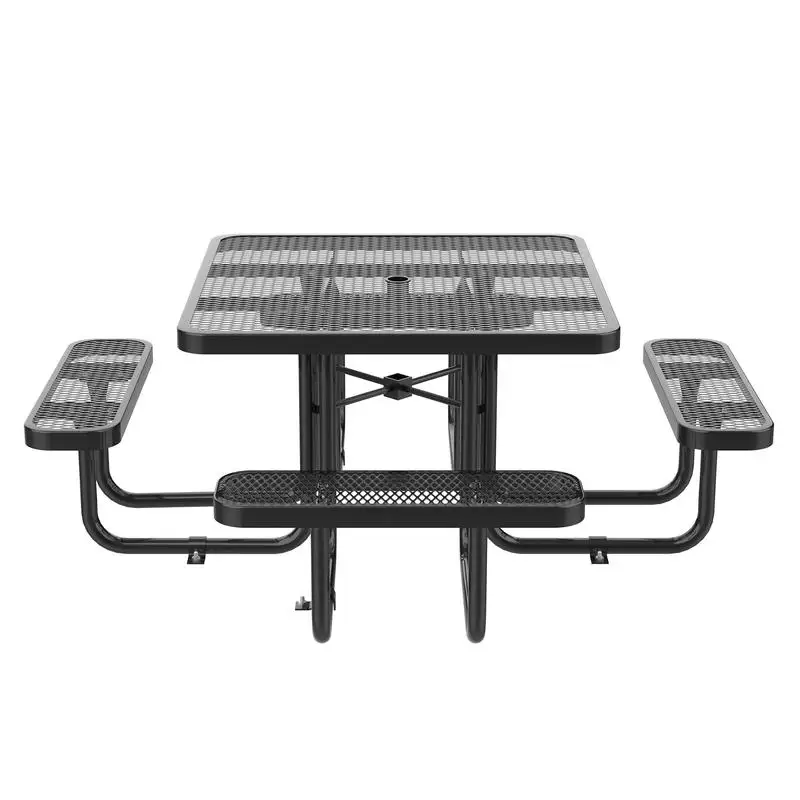 46-дюймовый черный квадратный стол для пикника с отверстием для зонта — обеденный стол на открытом воздухе для садов, патио и заднего двора, идеально подходит для семьи
46-дюймовый черный квадратный стол для пикника с отверстием для зонта — обеденный стол на открытом воздухе для садов, патио и заднего двора, идеально подходит для семьи