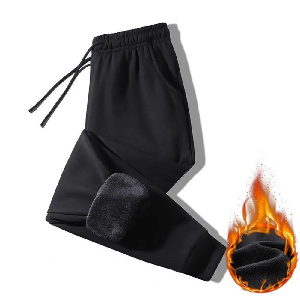 Men Warm Winter Pants Thick Plush Men's Winter Pants Drawstring Elastic Waist Pockets Ankle-banded Sports Trousers Warm Men
Men Warm Winter Pants Thick Plush Men's Winter Pants Drawstring Elastic Waist Pockets Ankle-banded Sports Trousers Warm Men