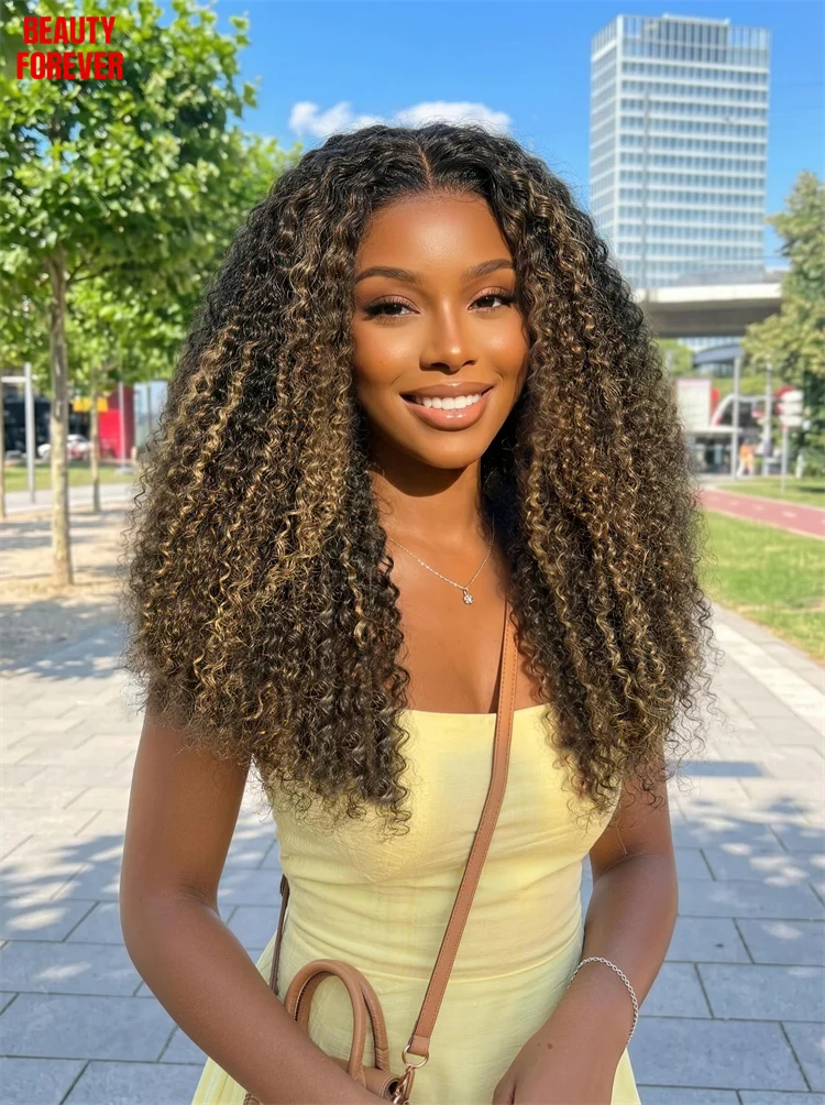 Beautyforever Highlights Blonde Kinky Curly Glueless Wig 100% Human Hair 7x5 Bye Bye Knots Drawstring Human Hair Wig
Beautyforever Highlights Blonde Kinky Curly Glueless Wig 100% Human Hair 7x5 Bye Bye Knots Drawstring Human Hair Wig