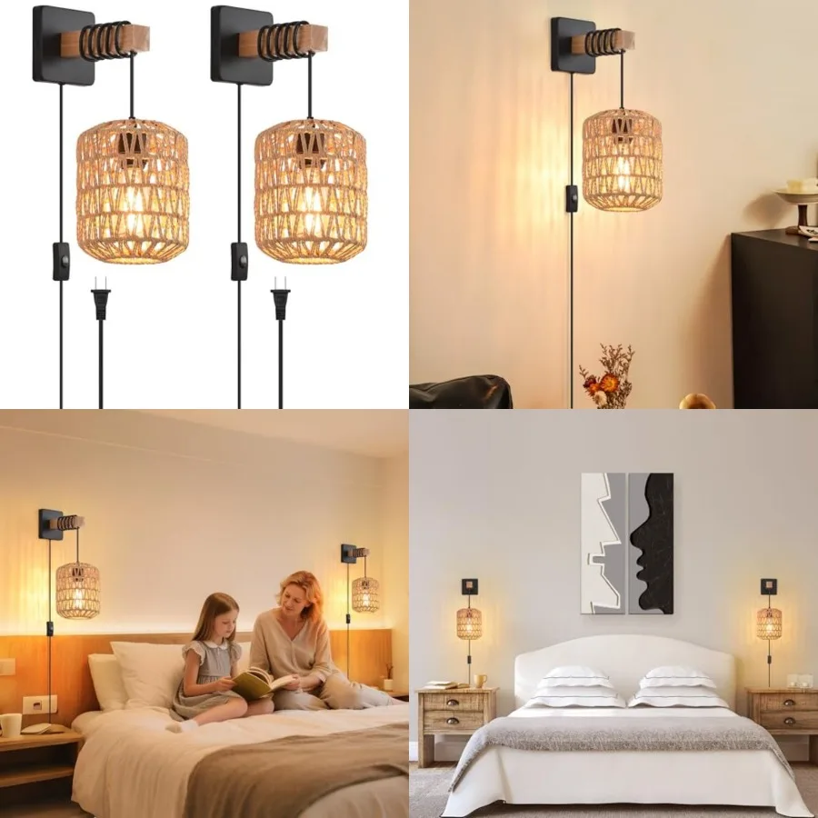 Rusti Wll Sons ixturs with or, Indoor Vintage Rattan Wall Light Industrial Lamp Fixture Farmhouse Metal Sconces Light for Bedro
Rusti Wll Sons ixturs with or, Indoor Vintage Rattan Wall Light Industrial Lamp Fixture Farmhouse Metal Sconces Light for Bedro