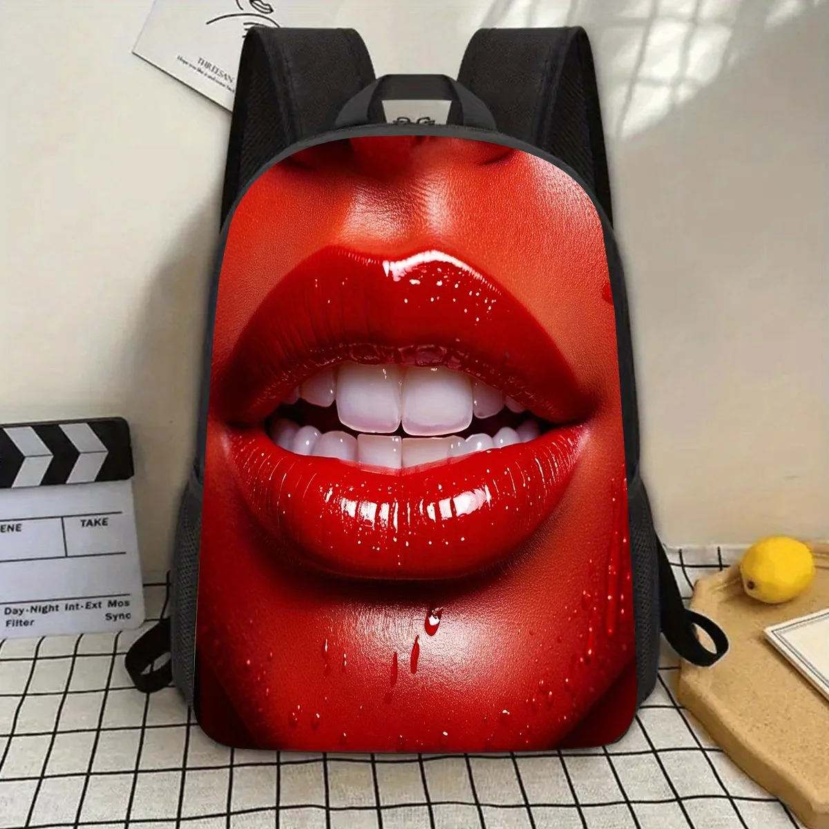 1, большая повседневная сумка для ноутбука Red Lip на 17 дюймов с двумя плечевыми ремнями и держателем для бутылки с водой - легкая и прочная, для подростков
1, большая повседневная сумка для ноутбука Red Lip на 17 дюймов с двумя плечевыми ремнями и держателем для бутылки с водой - легкая и прочная, для подростков