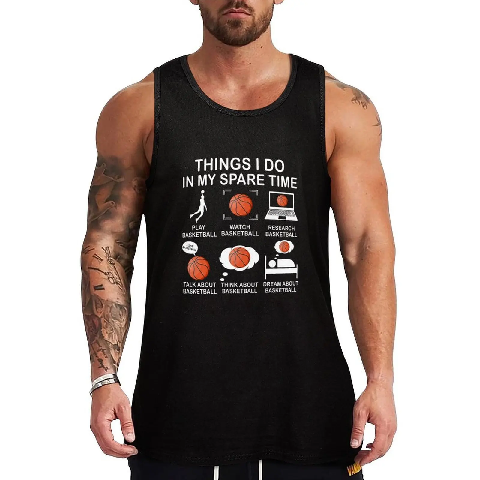 Things I Do In My Spare Time Basketball Funny Basketballer Gift For BBall Lover Tank Top Classic Fit Undershirt Everyday Wear
Things I Do In My Spare Time Basketball Funny Basketballer Gift For BBall Lover Tank Top Classic Fit Undershirt Everyday Wear