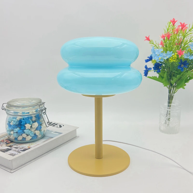 The Three-color LED Glass Desk Lamp for Desktop Decoration creates A Nordic Ins Style Atmosphere In The Room At Night
The Three-color LED Glass Desk Lamp for Desktop Decoration creates A Nordic Ins Style Atmosphere In The Room At Night