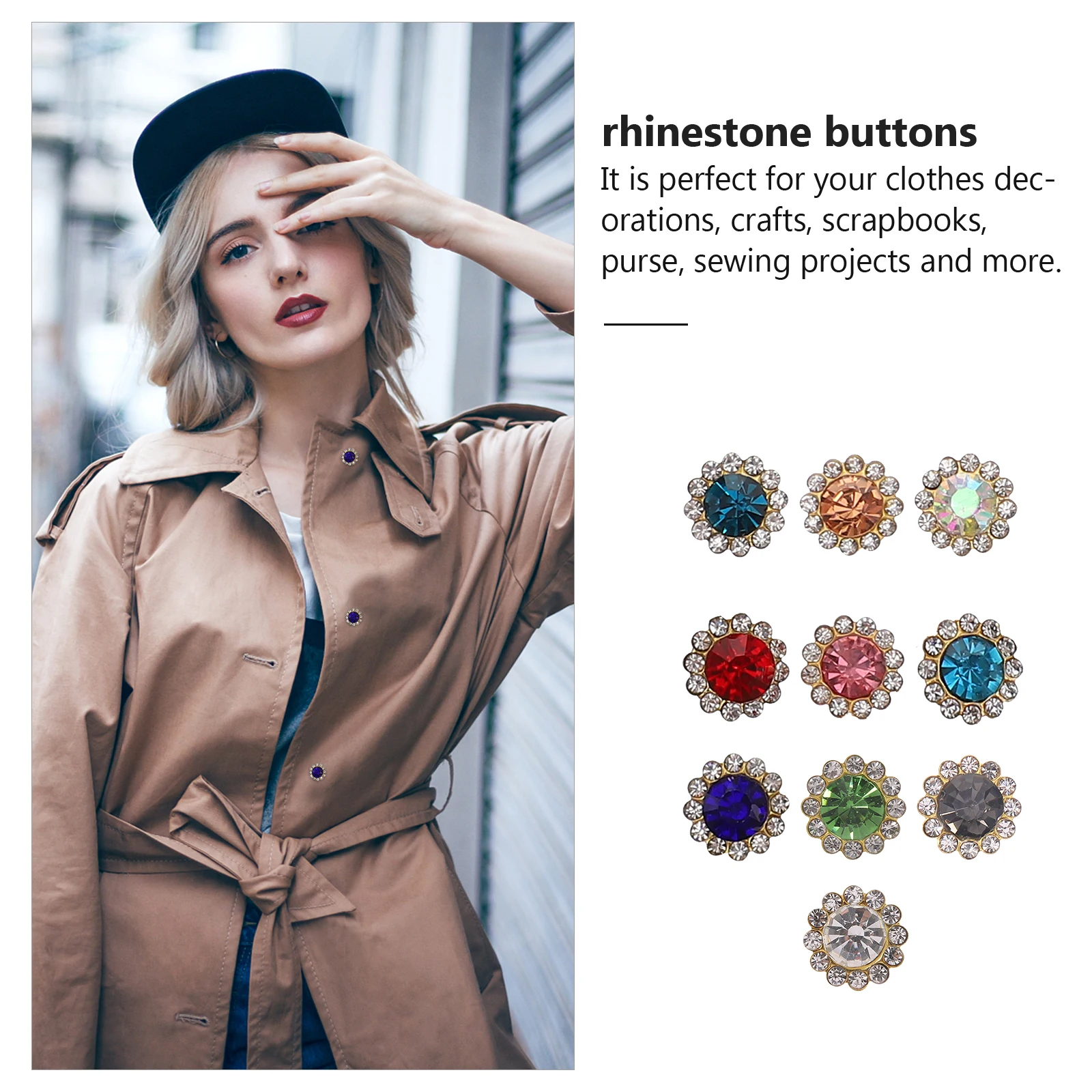 120pcs Rhinestone Buttons Sunflower Shape Crystal Gemstones Sewing Accessories DIY Costume Embellishments Lightweight Easy To
120pcs Rhinestone Buttons Sunflower Shape Crystal Gemstones Sewing Accessories DIY Costume Embellishments Lightweight Easy To
