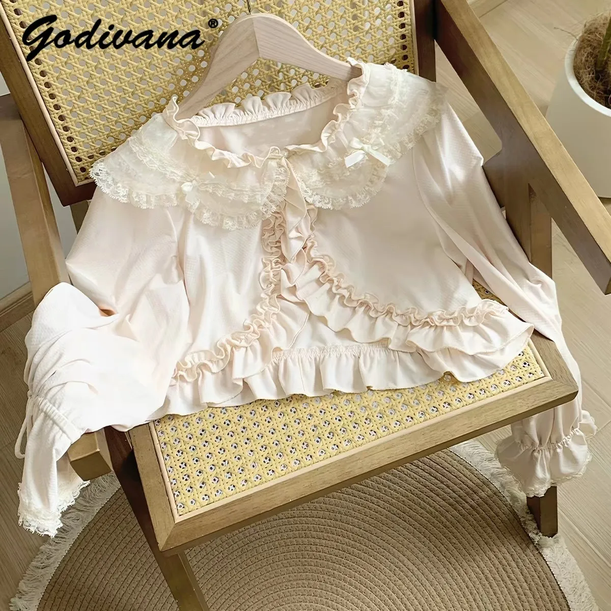 New Spring Summer Lace Ruffles Long Sleeve Sun Protection Cardigan Cool and Breathable Girl Women's Short Cardigan Coat Outwear
New Spring Summer Lace Ruffles Long Sleeve Sun Protection Cardigan Cool and Breathable Girl Women's Short Cardigan Coat Outwear