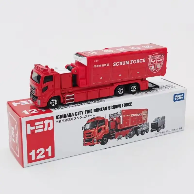 TAKARA TOMY Tomica No121 Ichihara City Emergency Fire Truck Diecast Model Toy Long Type Simulation Alloy Car Toy For Boys
TAKARA TOMY Tomica No121 Ichihara City Emergency Fire Truck Diecast Model Toy Long Type Simulation Alloy Car Toy For Boys