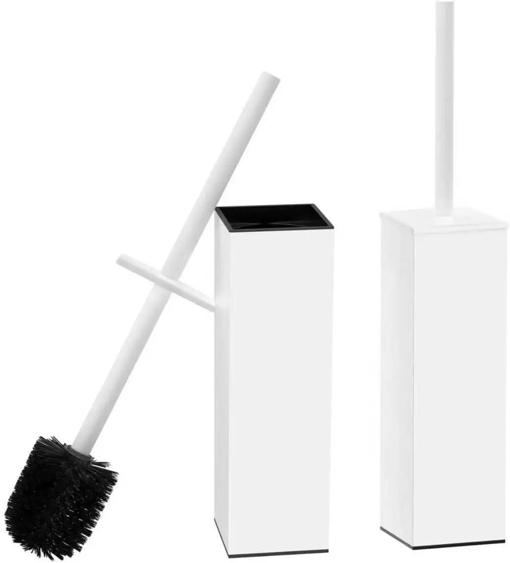 Square Toilet Brush and Holder Set, 304 Stainless Steel Handle, Splash-Proof, White
Square Toilet Brush and Holder Set, 304 Stainless Steel Handle, Splash-Proof, White