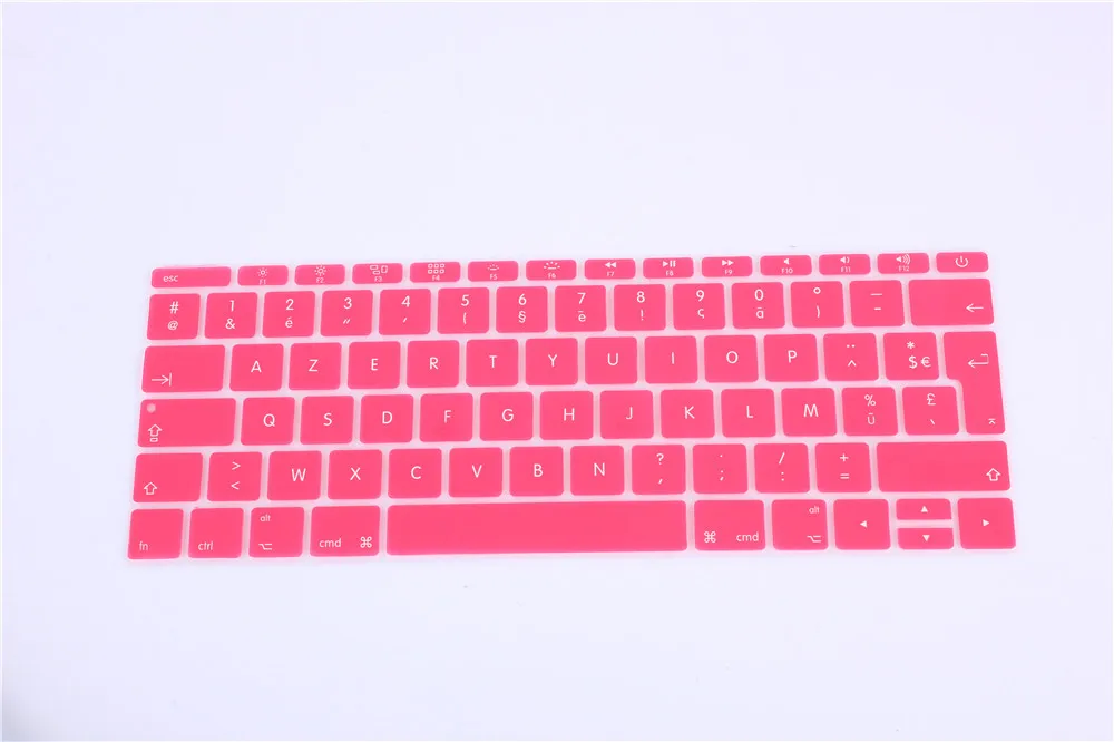 For 2015+ MacBook 12" 2016+ Pro 13" (No TouchBar) Keyboard Layout Silicone Skin Protector 12 French UK/EU Keyboard Cover AZERTY
For 2015+ MacBook 12" 2016+ Pro 13" (No TouchBar) Keyboard Layout Silicone Skin Protector 12 French UK/EU Keyboard Cover AZERTY